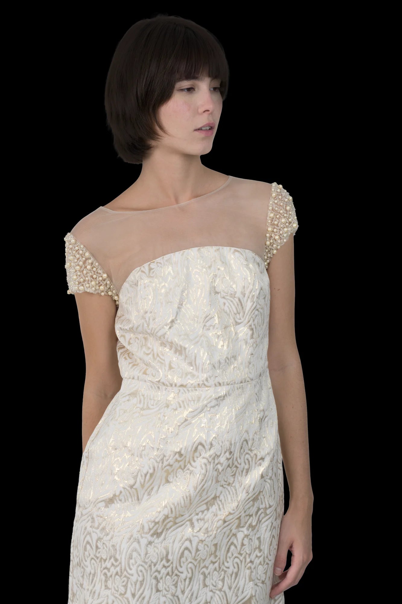 Vestido Color Bordado