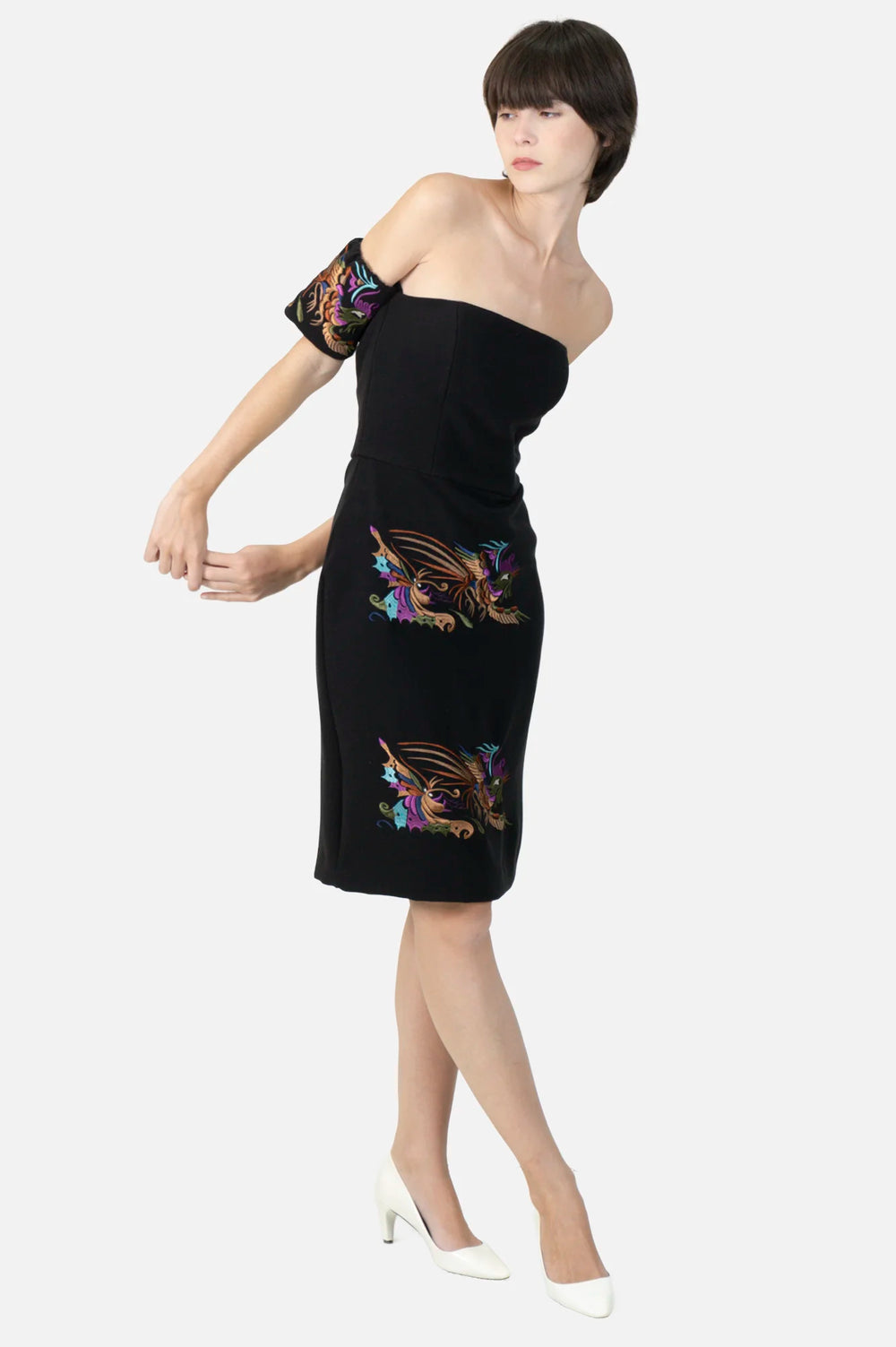 Vestido Preto Bordado