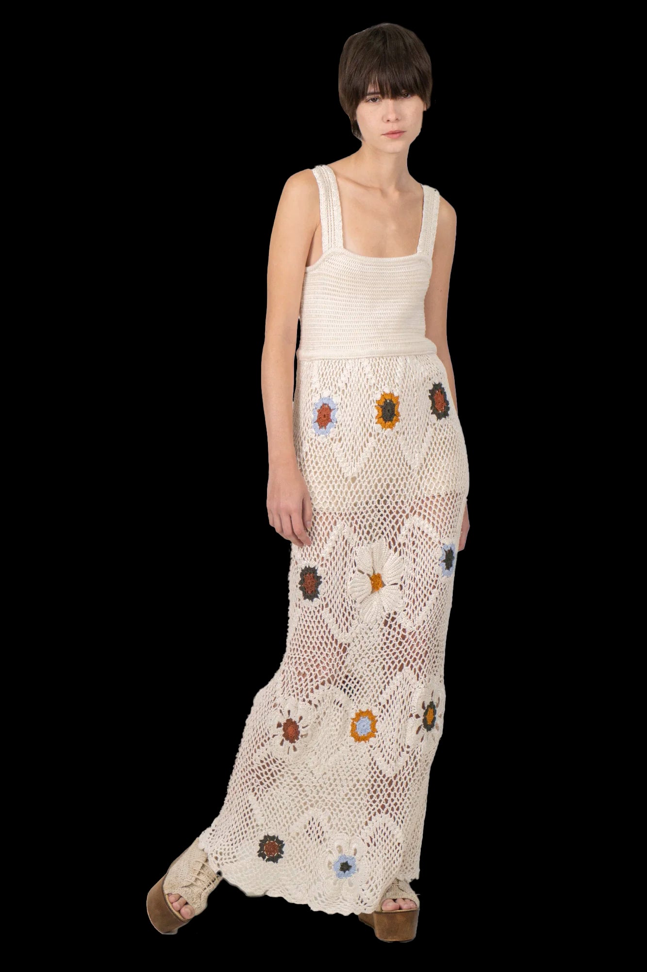 Vestido Off Crochê