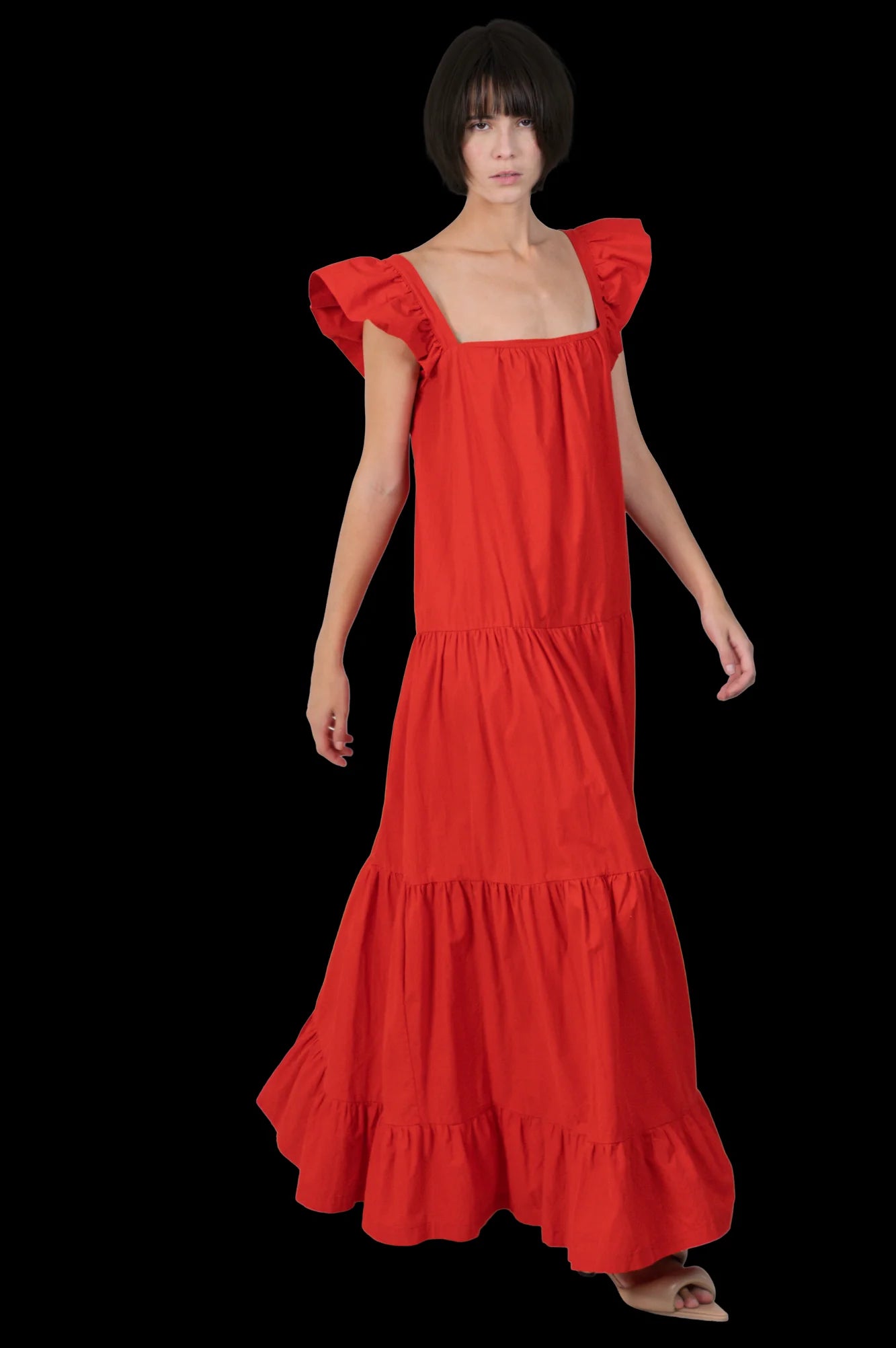 Vestido Vermelho Detalhe