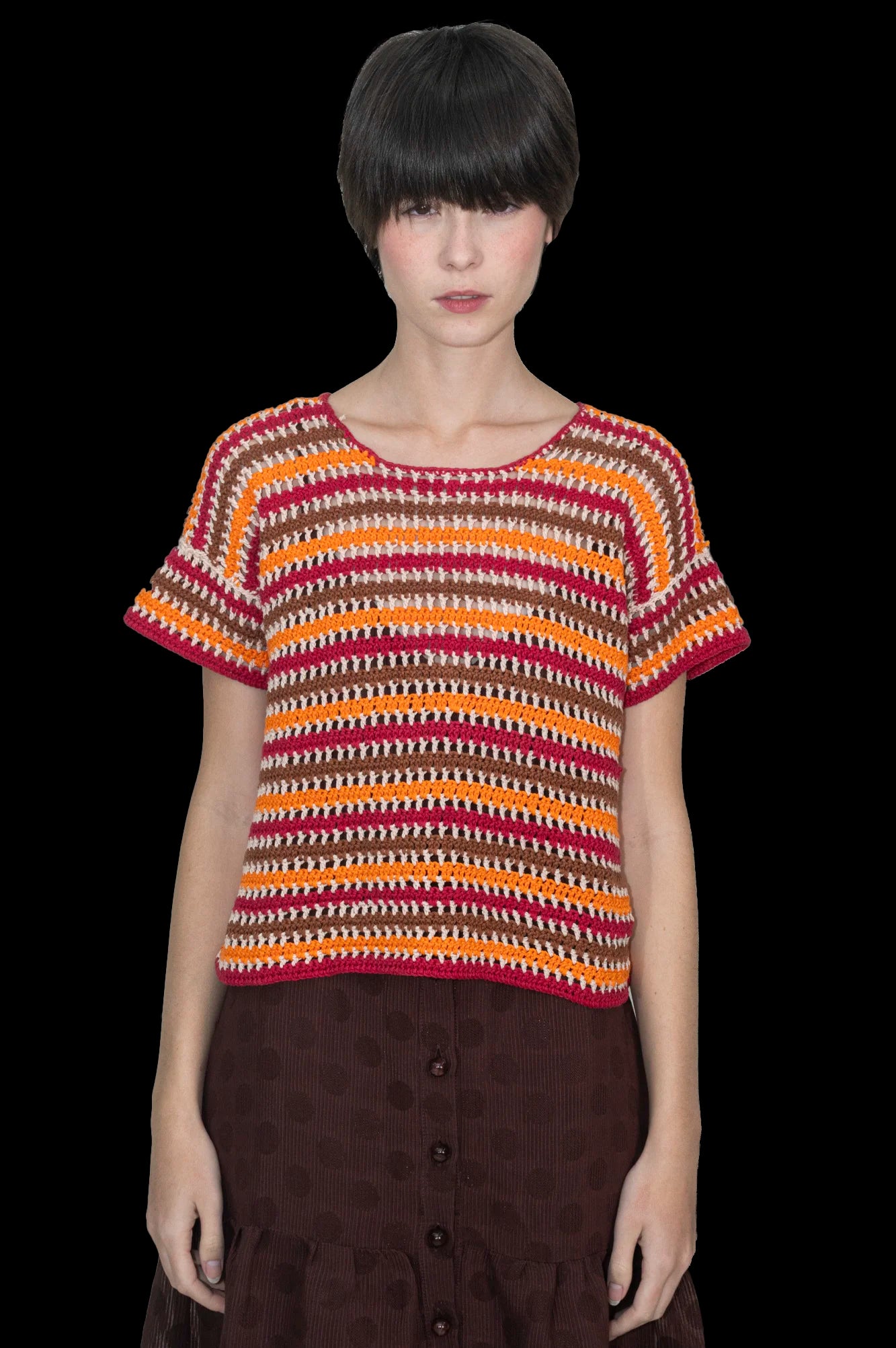 Blusa Color Crochê