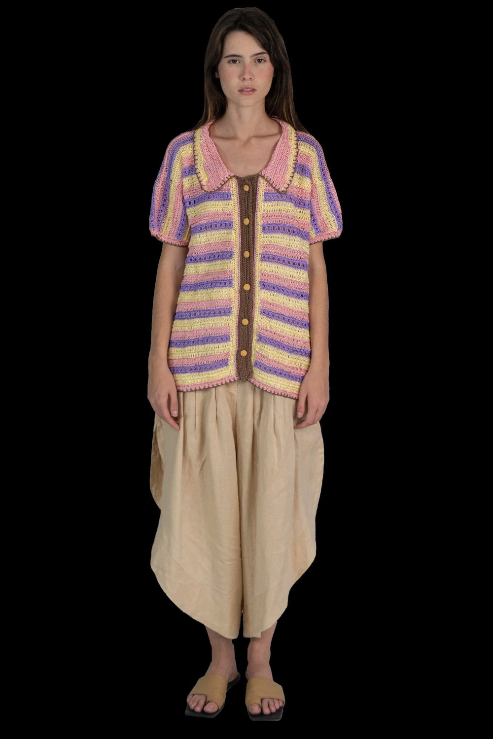 Camisa Color Crochê Camisa HANDMADE ONG VALADARES