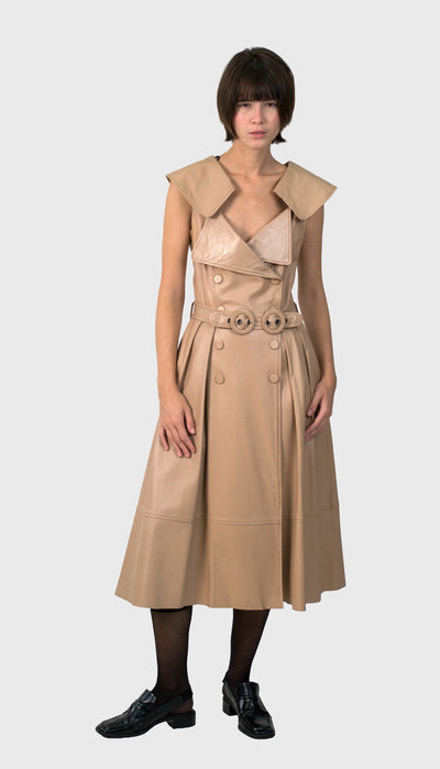 MF vestido couro