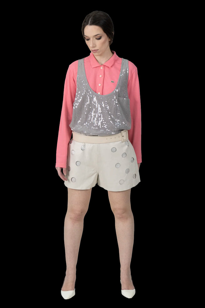 Short OFF Couro