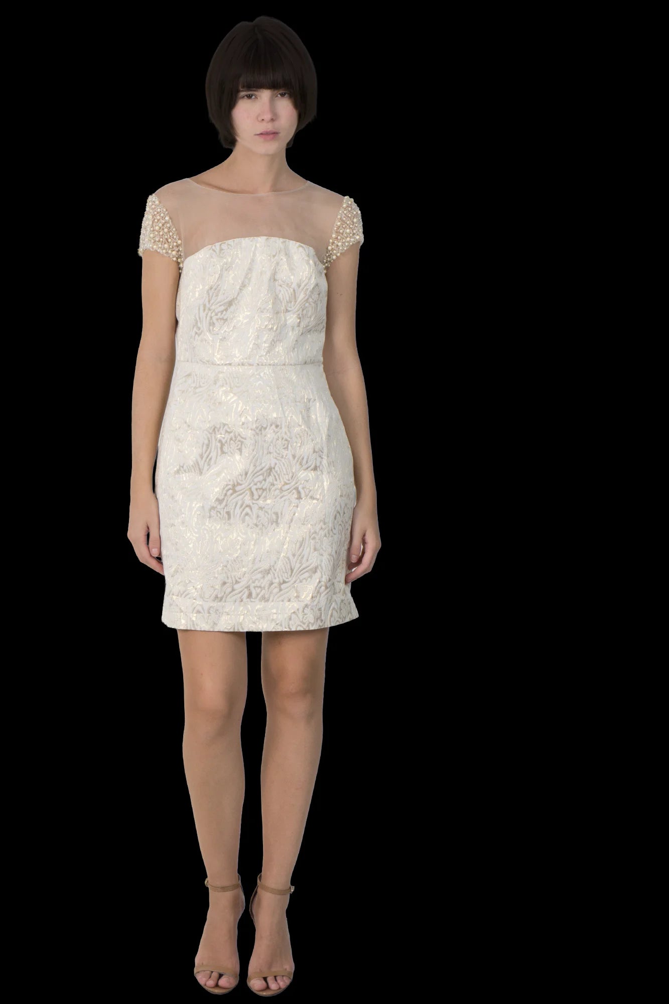 Vestido Color Bordado