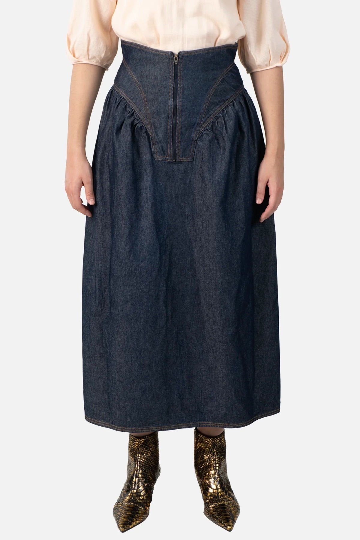 Saia Jeans Detalhe