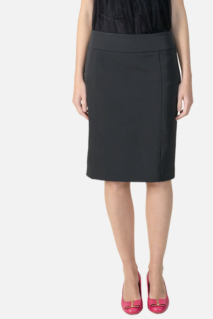 Saia Preta Reta Max Mara