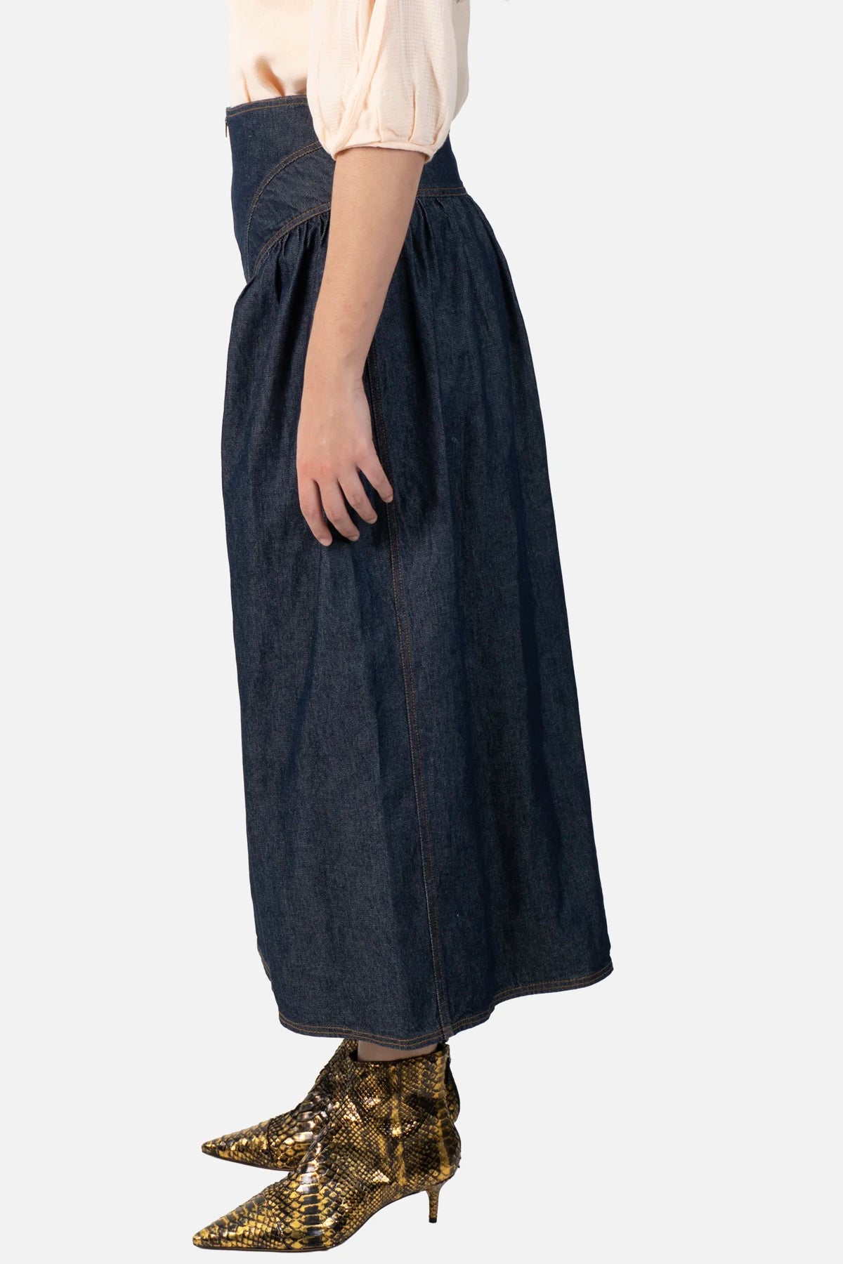 Saia Jeans Detalhe