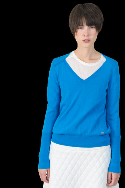 Suéter Azul Linha Lacoste