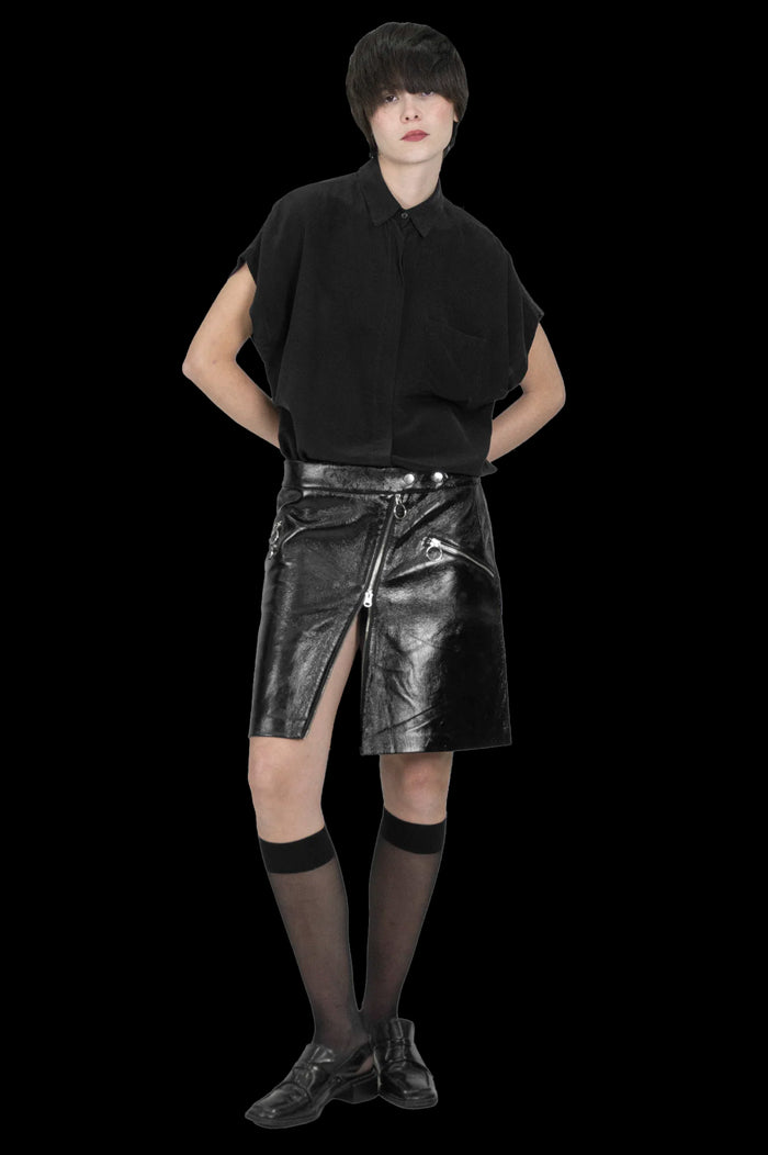 Camisa Preta Seda
