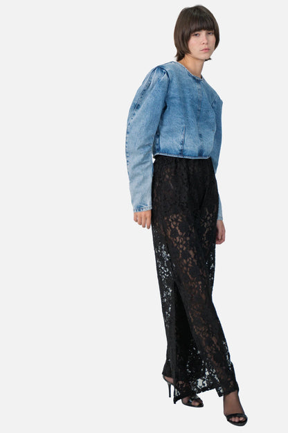 Calça Preta Renda Garimpo Adda