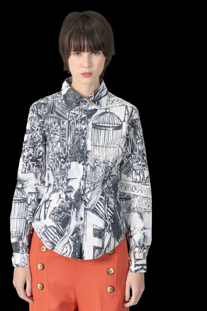 Camisa Bicolor Textura Garimpo Adda