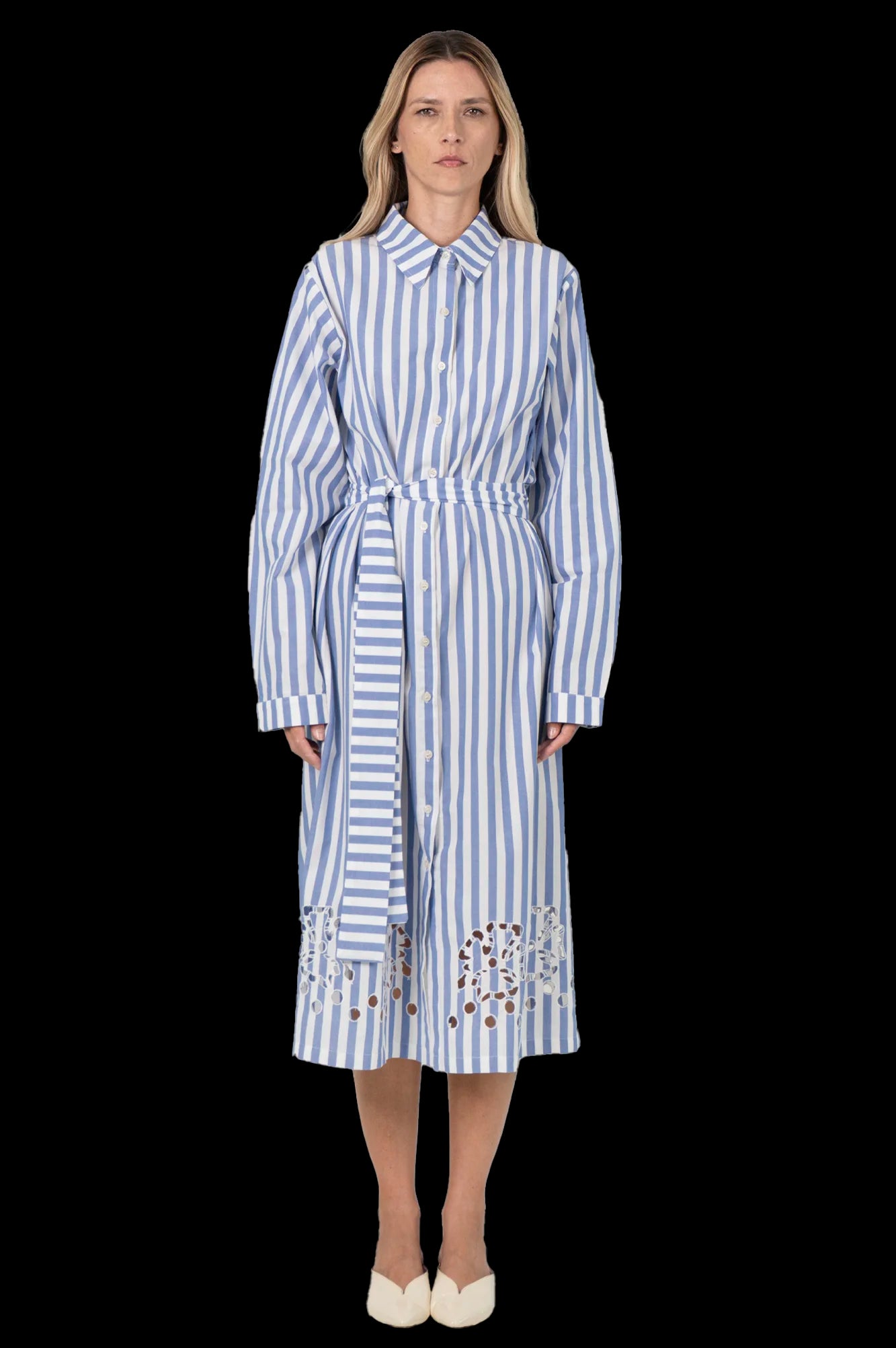 Vestido Listrado Richelieu