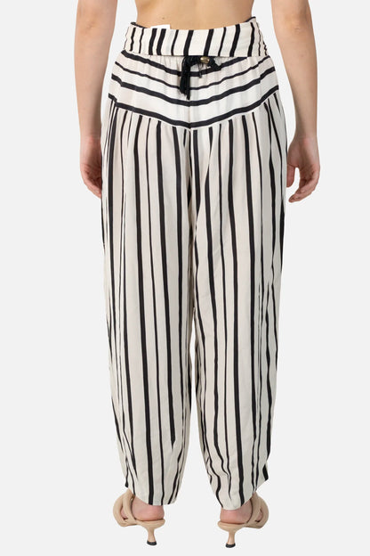 Calça Listrada Seda NK