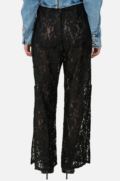 Calça Preta Renda Garimpo Adda