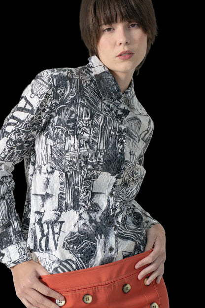Camisa Bicolor Textura Garimpo Adda