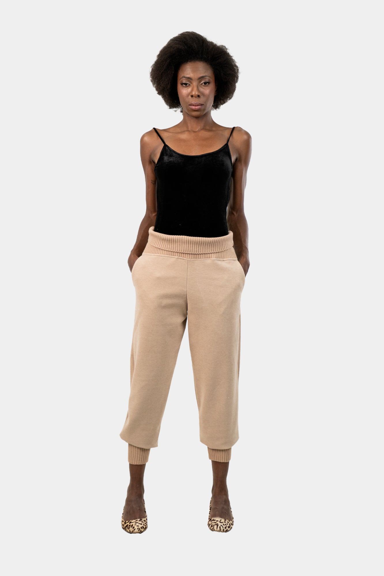 Calça Creme Detalhe