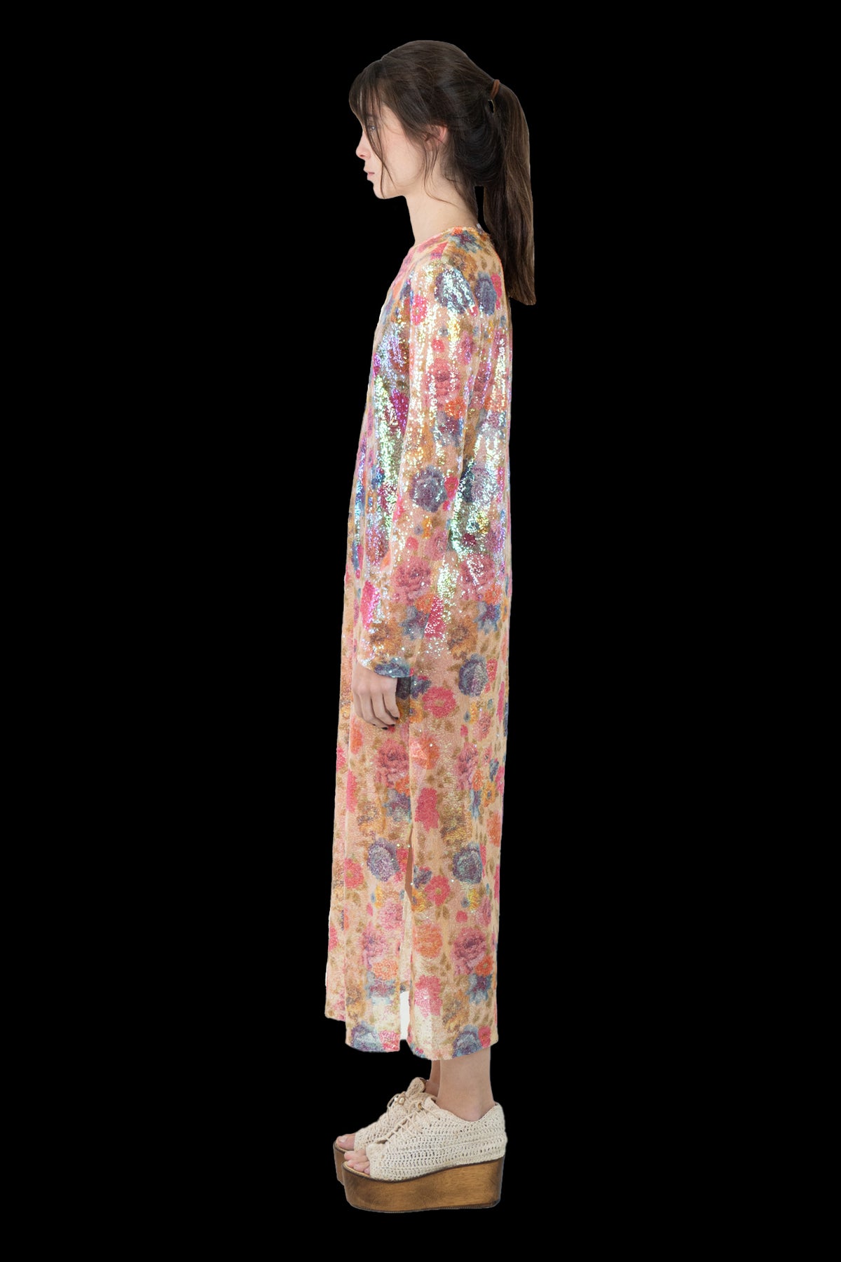 Vestido Color Paetê