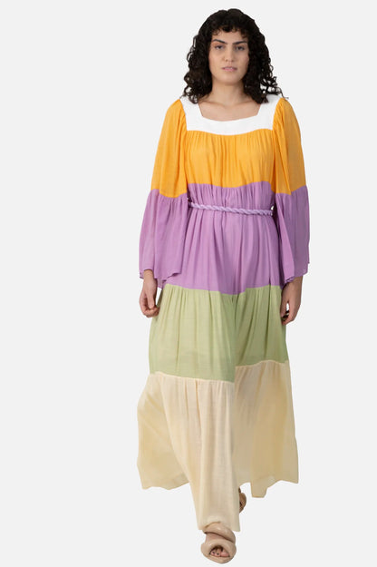 Vestido Color Longo TIG - Renata Figueredo