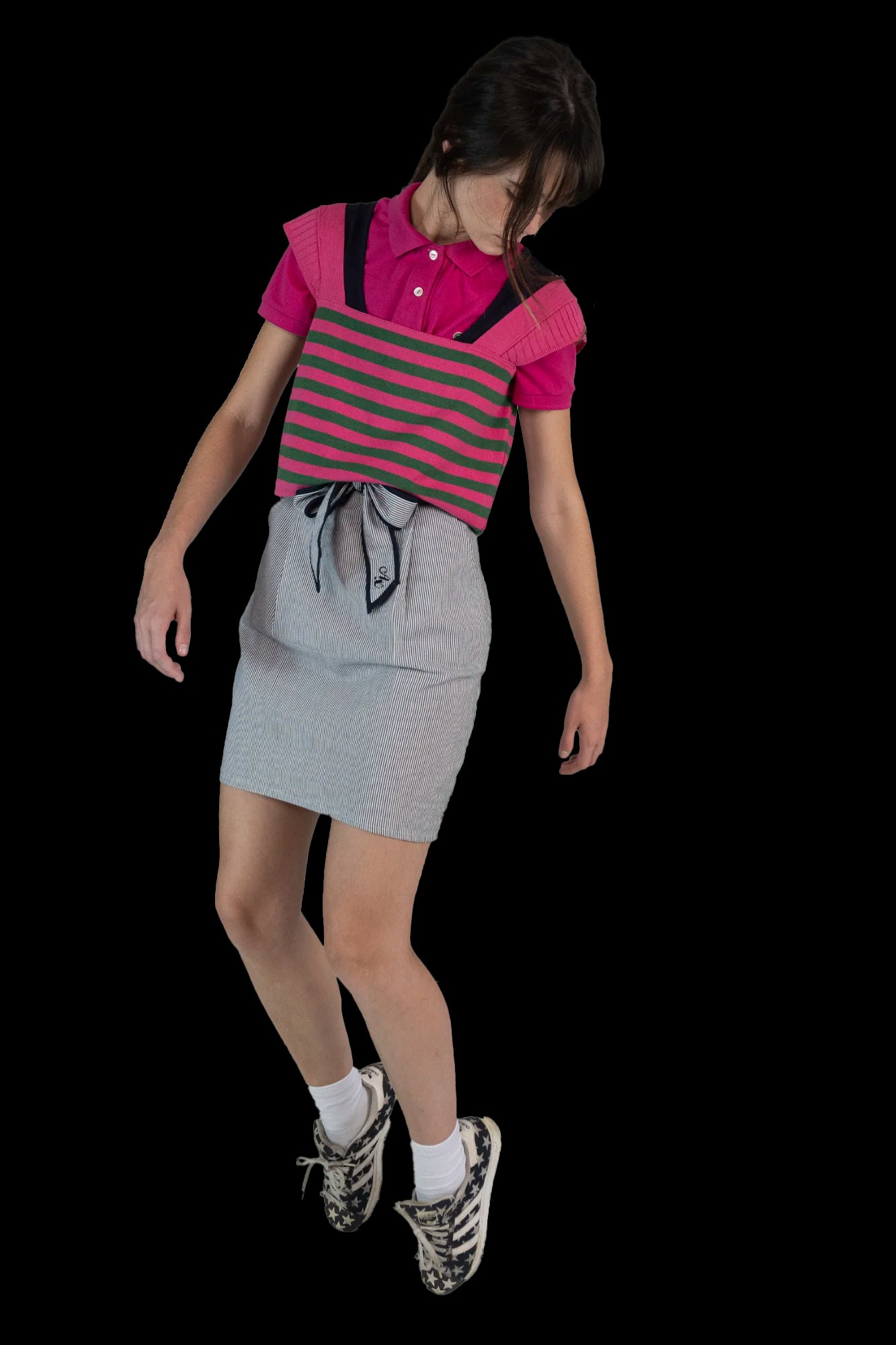 Cropped Listrado Linha