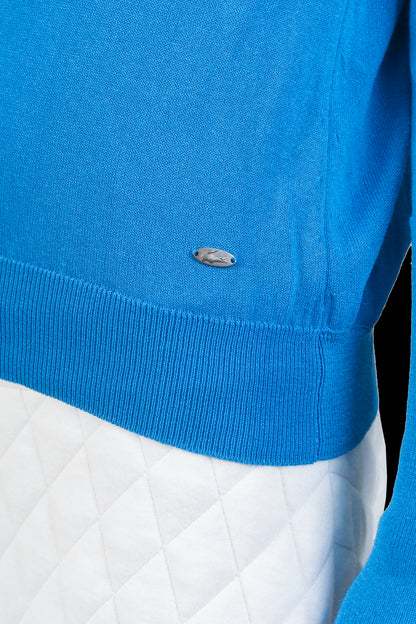 Suéter Azul Linha Lacoste