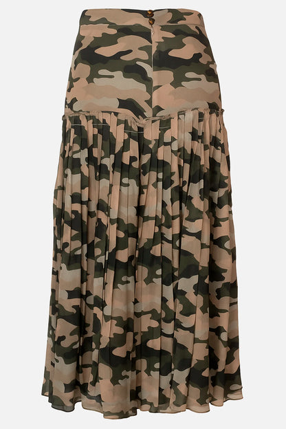 Saia Camuflada Seda Bo.Bô