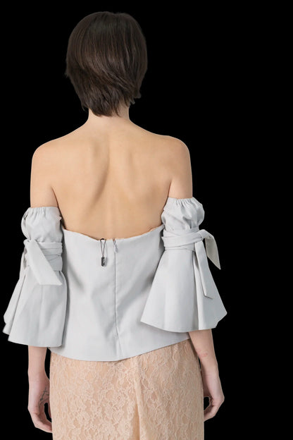 Blusa Cinza Detalhe NK