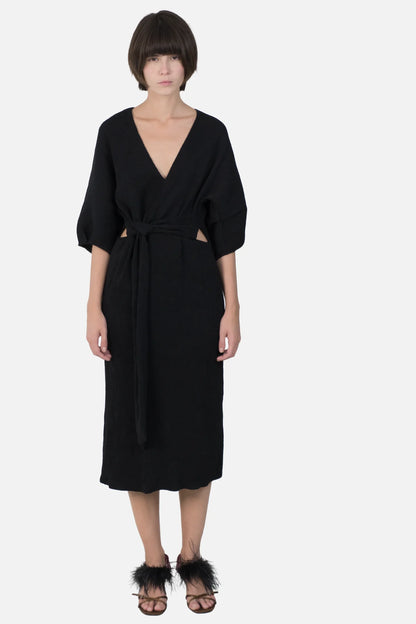 Vestido Preto Detalhe Cris Barros