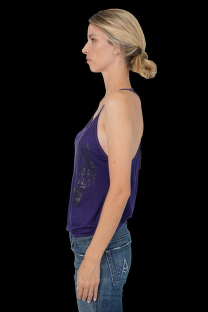 Camiseta Roxa Estampa Diesel