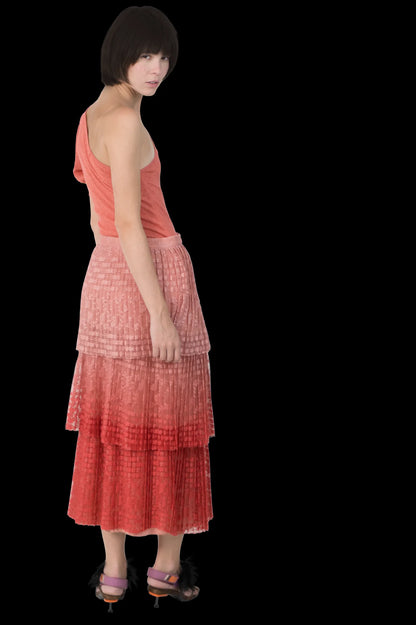 Saia Color Babado Anthropologie
