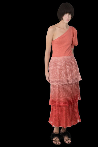 Saia Color Babado Anthropologie