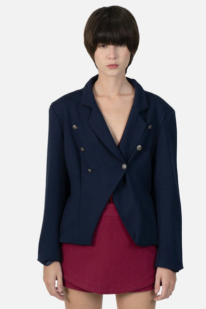 Blazer Marinho Detalhe Carol Bassi