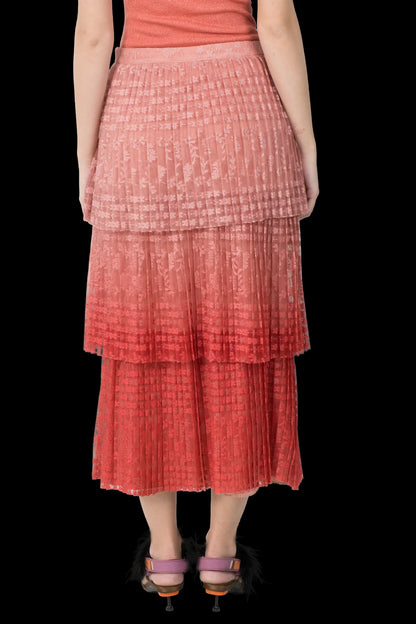 Saia Color Babado Anthropologie