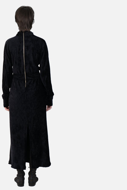 Vestido Preto Canelado Framed
