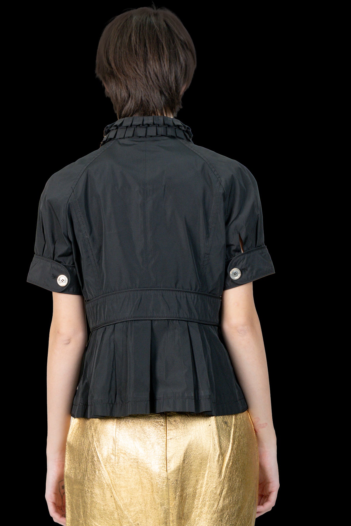 Casaqueto Preto Detalhe Burberry