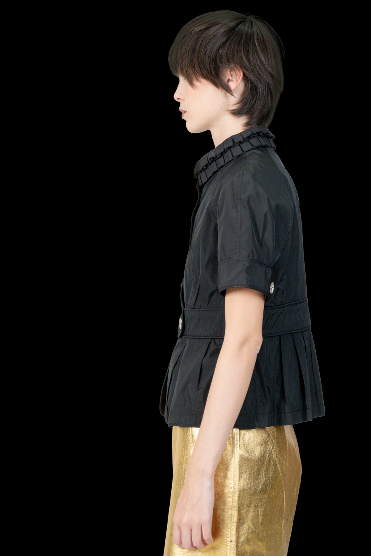 Casaqueto Preto Detalhe Burberry