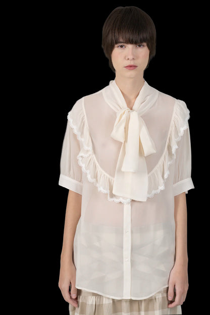 Camisa Off Detalhe Carol Bassi