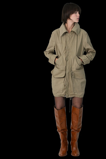 Parka Verde Detalhe Mixed