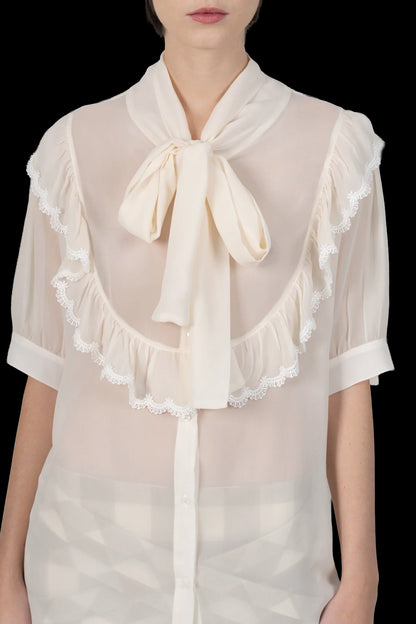 Camisa Off Detalhe Carol Bassi