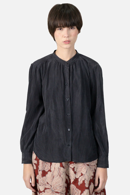 Camisa Cinza Seda Mixed