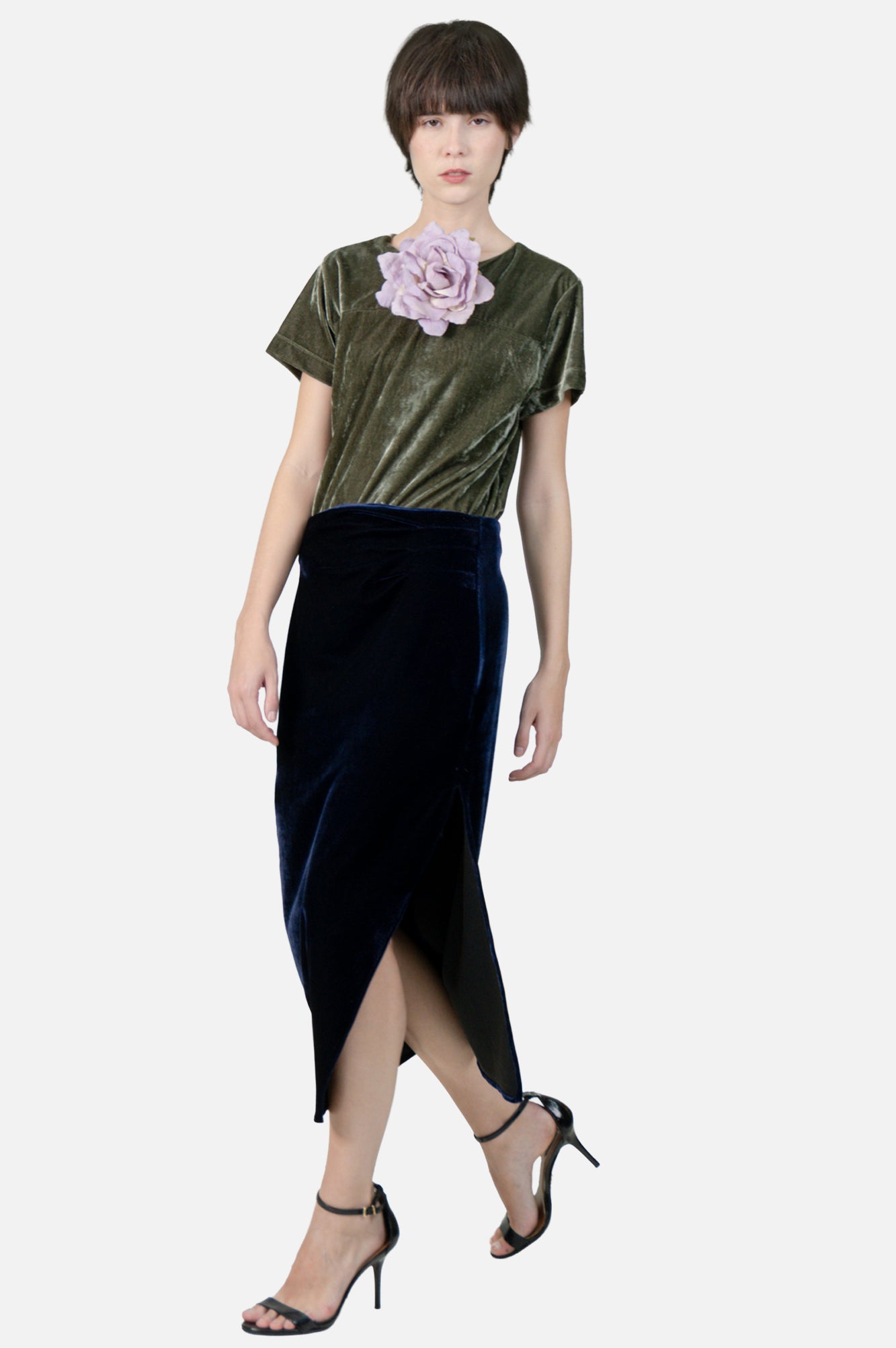 Blusa Verde Veludo