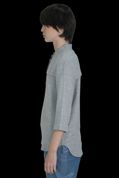 Camisa Cinza Detalhe Lacoste