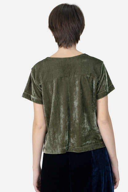 Blusa Verde Veludo Cia Marítima