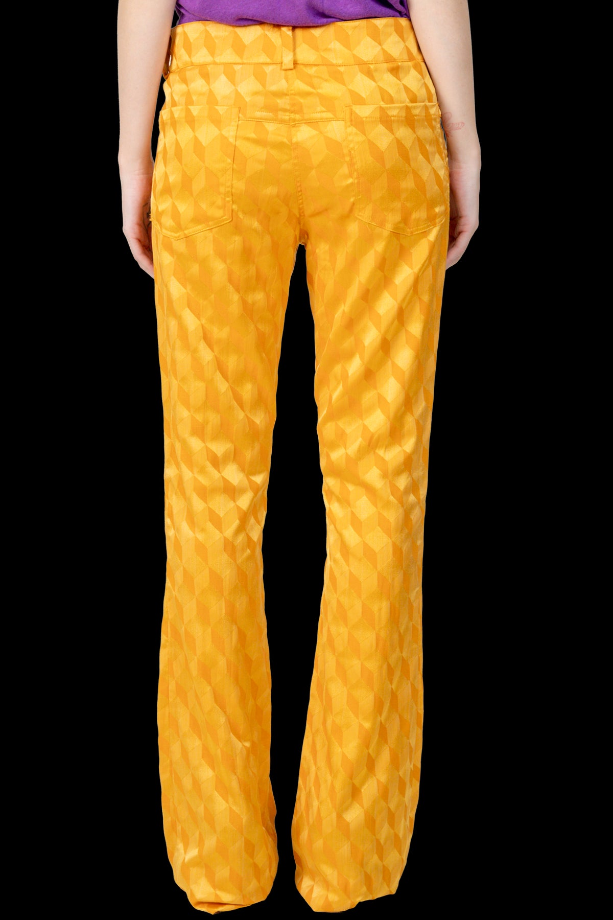 Calça Amarela Textura