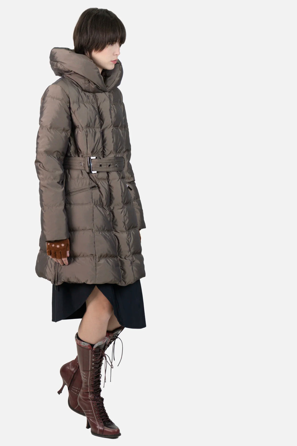 Casaco Cinza Acolchoado