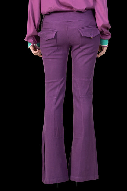 Calça Roxa Textura Lilly Sarti