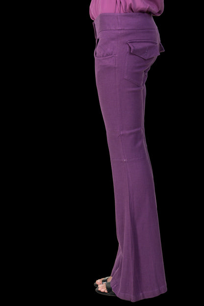 Calça Roxa Textura Lilly Sarti