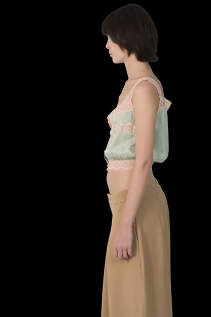 Cropped Color Renda Garimpo Adda