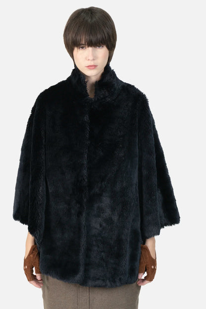 Pelerine Preto Pelo Mixed