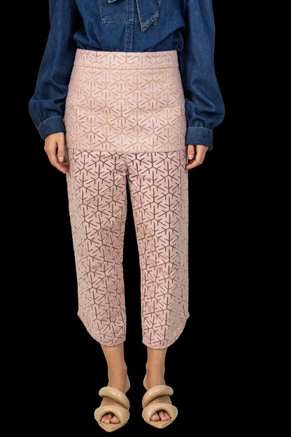 Calça Rosé Textura Paula Raia